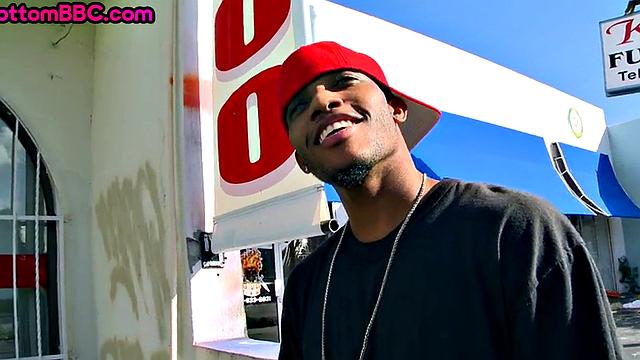 Real Ebony picked up and assfucked by white top