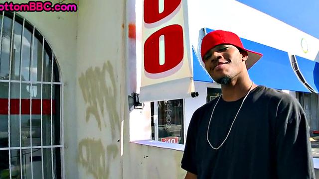 Real Ebony picked up and assfucked by white top