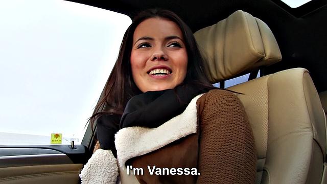 Hitchhiker with a nice ass gets her trimmed pussy licked and fucked hard