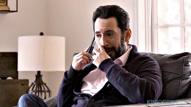 Paris White's stepdad checks up on her at work