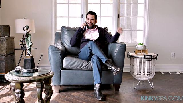 Paris White's stepdad checks up on her at work