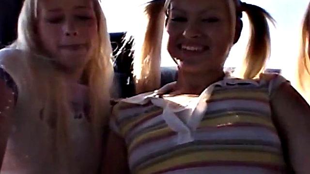 Milton twins finger blonde pussy