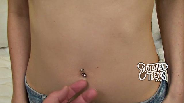 She is a skinny blonde 18 yr old making her debut porn