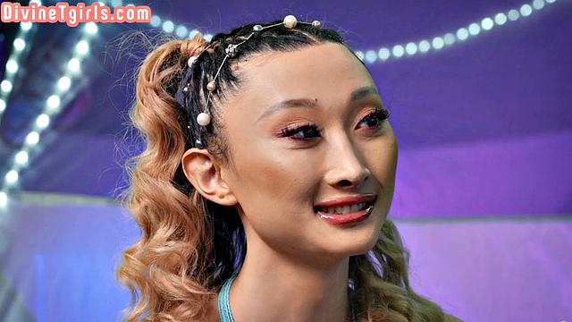 Tattooed trans doggypounded hard