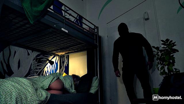 Blonde fucked by an intruder