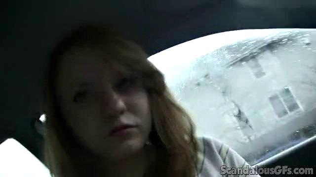 Sexy Horny Babe Sucks Cock Outdoors