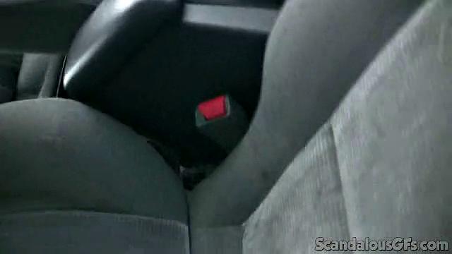 Sexy Horny Babe Sucks Cock Outdoors