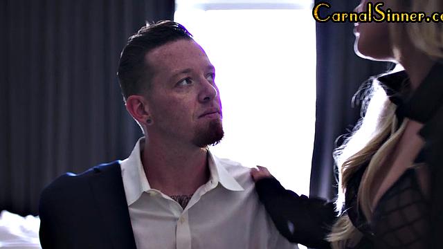 Big-titted sinning MILF got pussy smashed and face fucked