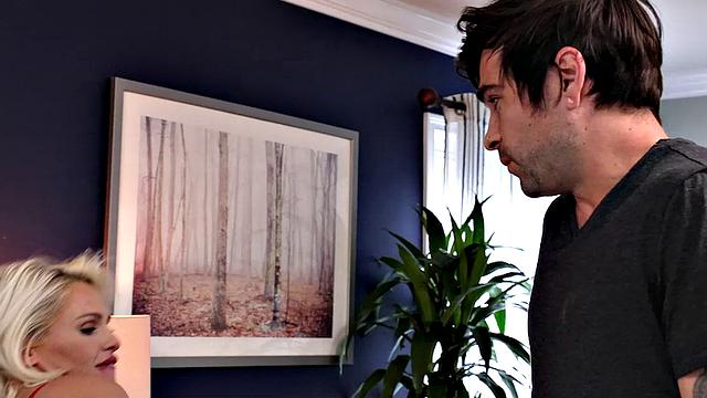 Big tit MILF Charli Phoenix plays video games with son's friend before fucking him