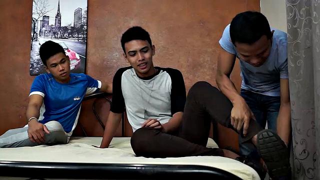 Str8 Boy Tickled, Sucked, and Cum