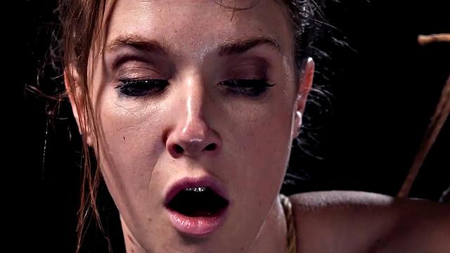 BDSM anal babe 3way fucked and whipped by BBC dom guys