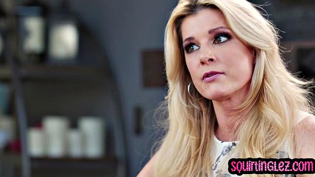 Horny lesbians fingering until orgasm