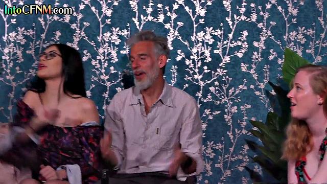 Horny CFNM babe gets banged by lucky DILF