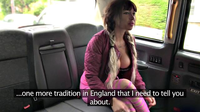 Spanish cutie with big tits gets her tight pussy drilled by a big English dick