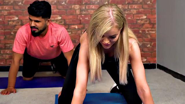 CFNM British yoga ladies in group wanking cock