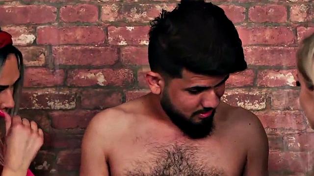 CFNM British yoga ladies in group wanking cock