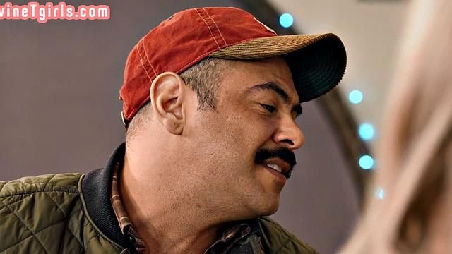 TS waitress enjoys fetish anal fuck with customer