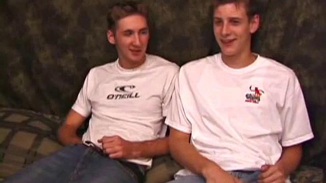 With some inspiration, Michael and Skylerr strip naked and start kissing. Michael sucks on Skylerr's dick, and then they switch places.