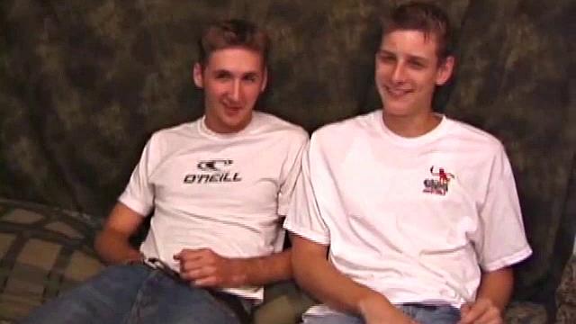 With some inspiration, Michael and Skylerr strip naked and start kissing. Michael sucks on Skylerr's dick, and then they switch places.