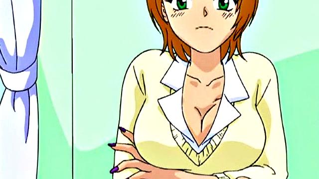 Watch this anime teen get her brown hair trimmed and take a hard doggystyle pounding
