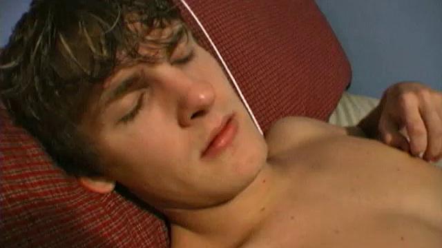 What started out as a solo jack off with this 19 year old cutie ends up with face fucking Ashton until he cums.