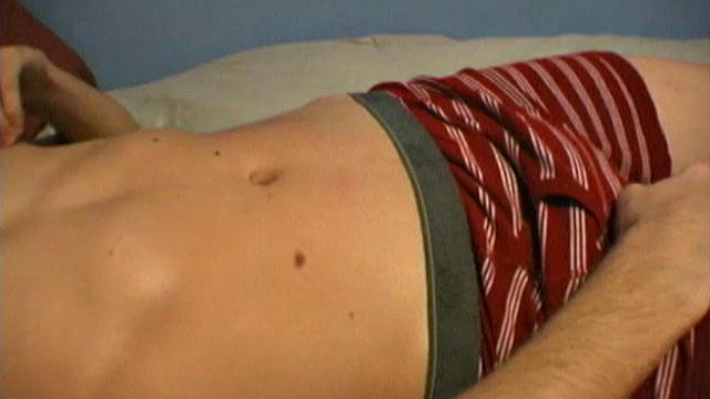 What started out as a solo jack off with this 19 year old cutie ends up with face fucking Ashton until he cums.