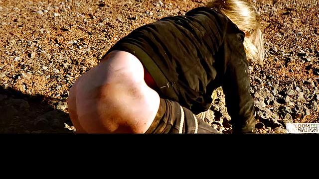 Crawling across the cold wilderness while eating her out