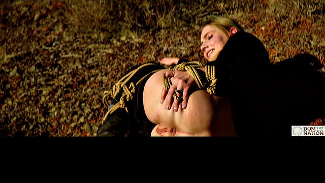 Crawling across the cold wilderness while eating her out