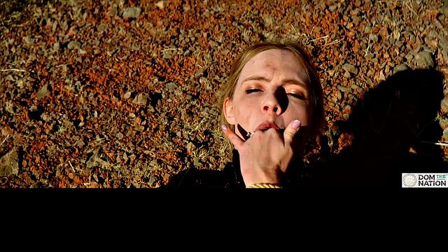 Crawling across the cold wilderness while eating her out