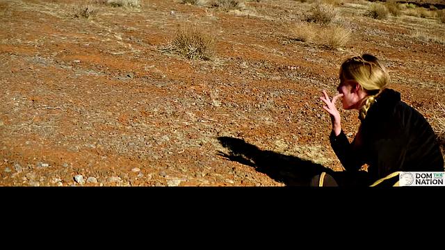 Crawling across the cold wilderness while eating her out