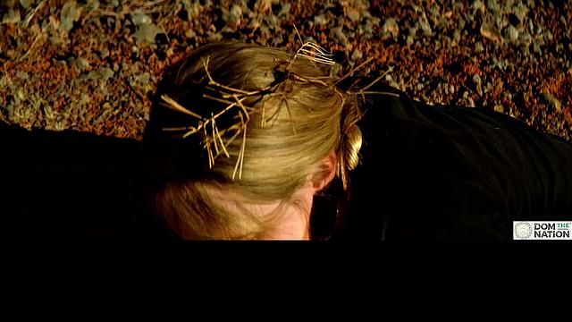 Crawling across the cold wilderness while eating her out