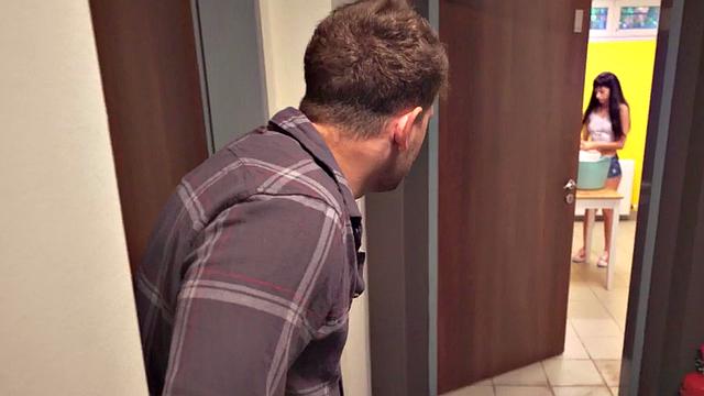 Hostel bae sharing cock with a MILF