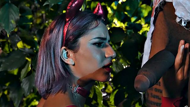 Creampied MILF smashed by black dick in wet hole