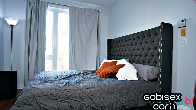 Cute babe pleasing two dicks in 3some