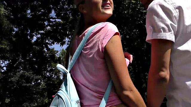 HUNT4K. For money, stud agrees to watch hunter nail his girlfriend