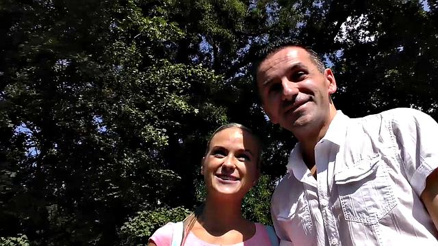 HUNT4K. For money, stud agrees to watch hunter nail his girlfriend