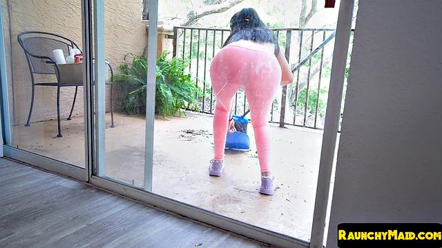 Beauty maid gets analsmashed by boss in POV