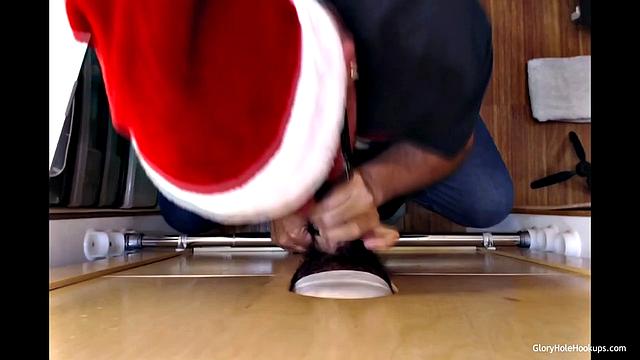 Huge Latin Load At the Glory Hole
