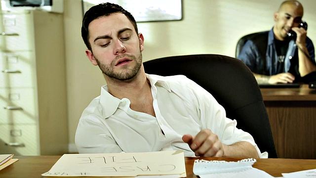 Busty criminal cockrides after sucking in couple