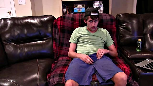 Amateur Cole Strokes Out A Big Load