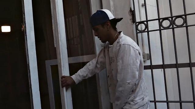 horny painter begs for a thick bbc in his motel room and gets pounded hard by a hung stud