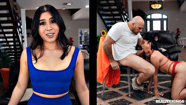 Dancing her way to pleasure