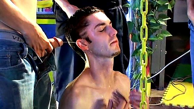 Kaleb Gets Pounded & Drenched - Kaleb Scott, Ian Madrox