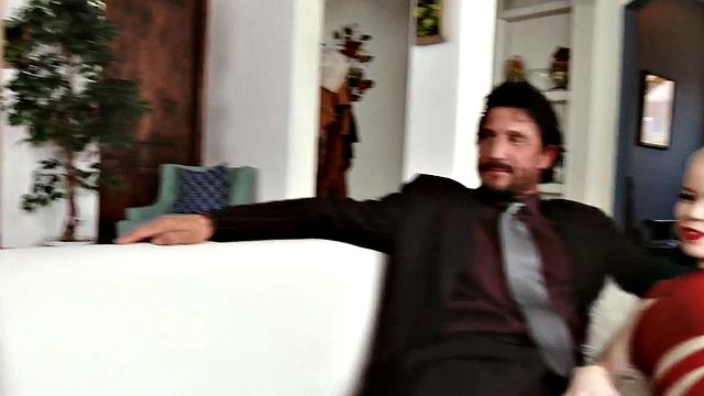 Hot blonde Subil Arch fucks in front of husband