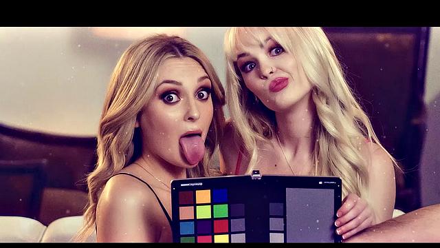 Charlotte Sins Strips in Black Lingerie Showing Off Tattooed Body Before She Masturbates