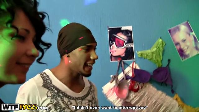 Group dancing and doggy fun