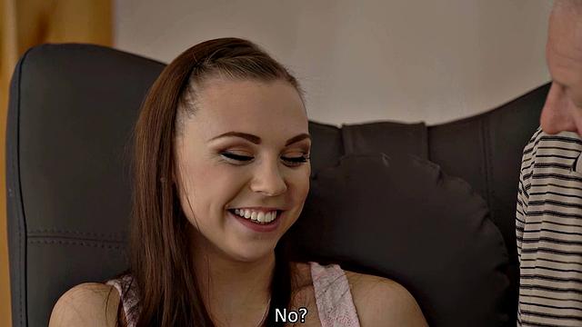 DADDY4K. Old man has sex with son's GF while guy repairs his computer