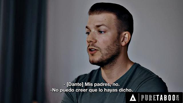 PURE TABOO: мачеха Шина Райдер поддаётся просьбе пасынка о тройном двойном проникновении - испанские субтитры