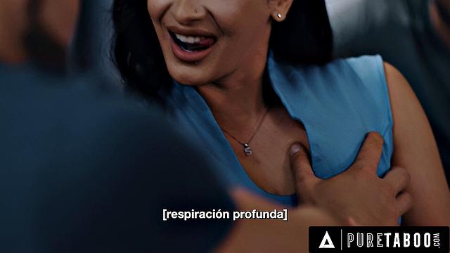 PURE TABOO: мачеха Шина Райдер поддаётся просьбе пасынка о тройном двойном проникновении - испанские субтитры