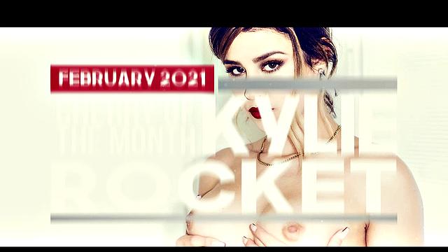 Teen Brunette Kylie Rocket Strips in Lingerie And Fucks Herself With Dildo